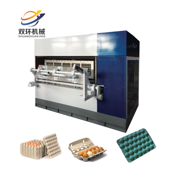 廢紙利用節(jié)能環(huán)保紙漿蛋托設(shè)備生產(chǎn)線(xiàn)6000片每小時(shí)